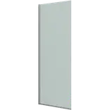 Scanbad brusevæg D 89x197,8cm børstet satin/isglas