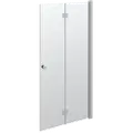 Scanbad brusedør 180 grader satin/klart glas 200x100 cm
