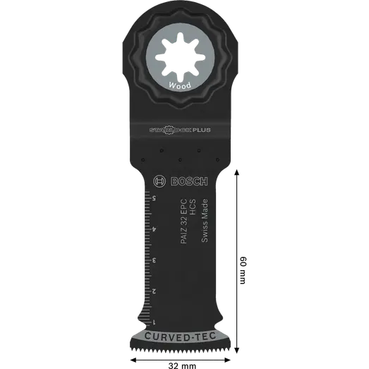 Bosch Wood skæreklinge PAIZ 32 EPC, Starlock, 32x60 mm