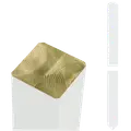Plus omlimet profilstolpe m/spids 70x70 mm længde 208 cm hvid