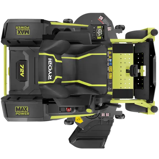 Ryobi RY72ZTRX107-210 72V 137 cm zero turn plæneklipper 3x10 Ah batt.