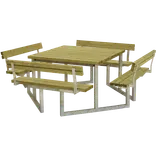 Plus Twist bord/bænkesæt med 4 ryglæn 227 cm