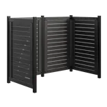 Plus Lund renovationsskjul 85x124 cm sort