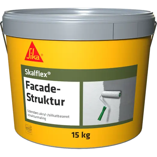 Skalflex facadestruktur grov hvid