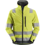 Snickers AllroundWork klasse 3 softshelljakke hi-vis gul/koksgrå