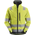 Snickers AllroundWork klasse 3 softshelljakke hi-vis gul/koksgrå