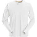 Snickers AllroundWork t-shirt med lange ærmer hvid