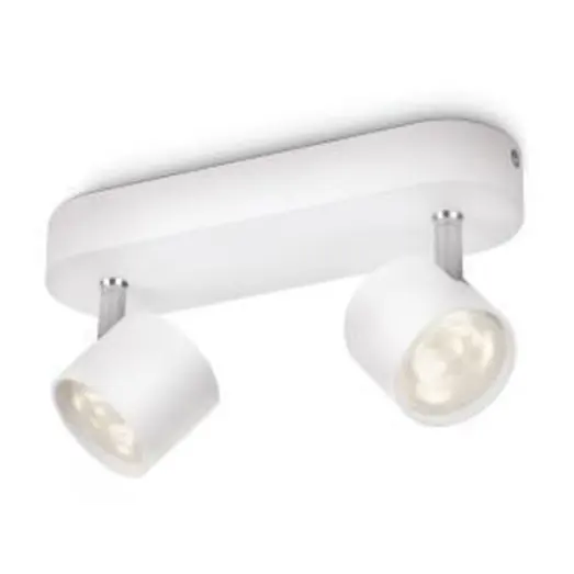 Philips Star LED spot 2x4W hvid