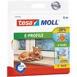 Tesamoll® E-profil tætningsliste hvid 9 mm x 6 m
