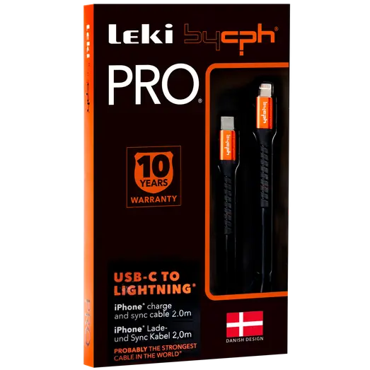 Bycph PRO Kabel - USB-C til Lightning, 2 m