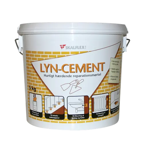 Skalflex lyn-cement - spand med 5 kg.