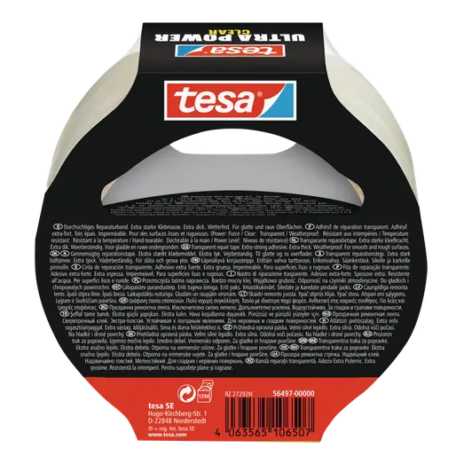 Tesa Ultra Power Clear reparationstape 48 mm transparent