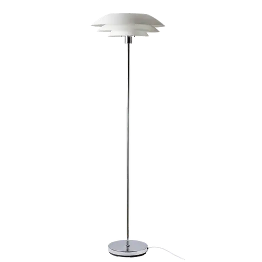 Dyberg Larsen DL45 gulvlampe 146x45x45 cm mat hvid