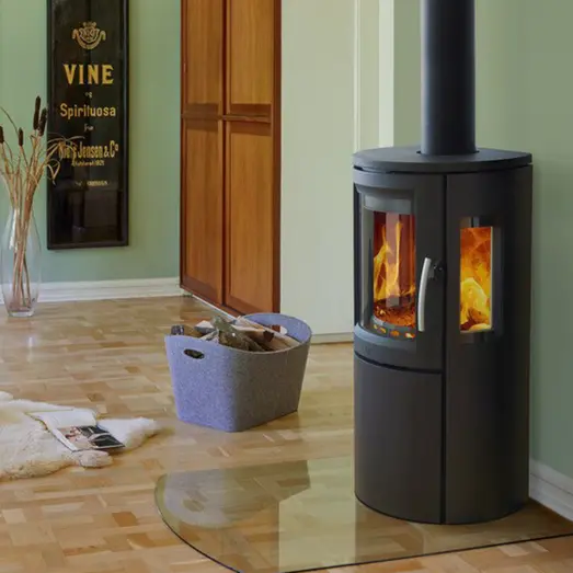 Varde Lyon Air brændeovn sort