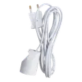 Adaptorkabel m/børnesikring 2 m hvid