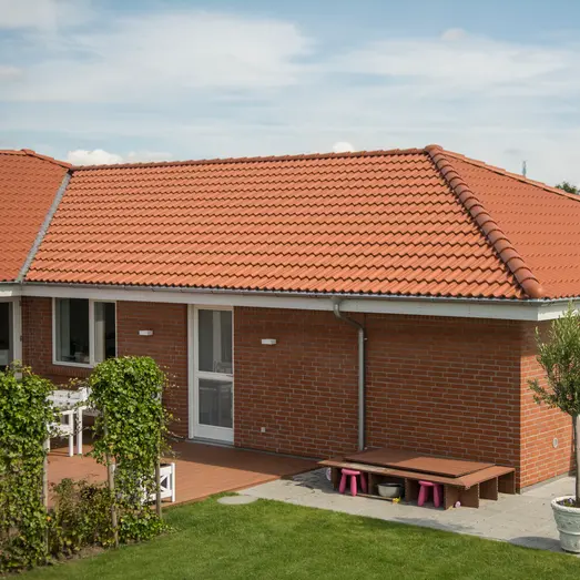 Ibf Dobbelt-S Normal Tagsten, 420X332 Mm, Teglrød.