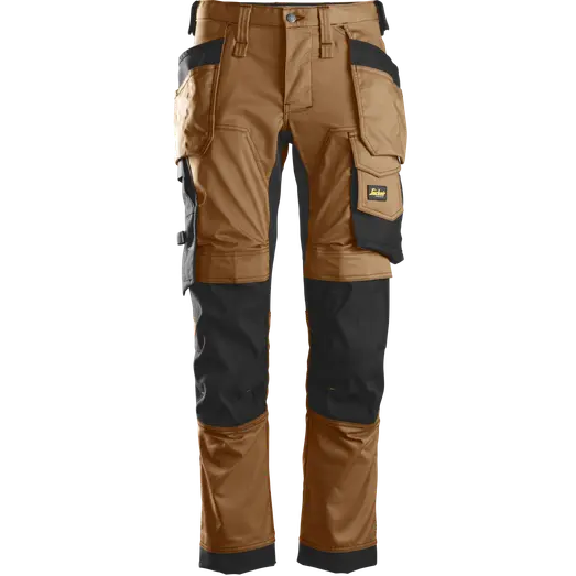 Snickers AllroundWork stretchbukser brun/sort