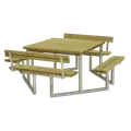 Plus Twist bord/bænkesæt med 2 ryglæn 204 cm