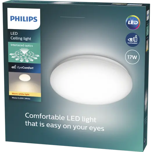 Philips Moire plafond 17W hvid