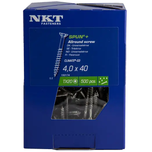 NKT Spun+ Climate-G3 universalskrue 4,0 UH TX20