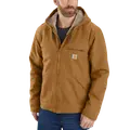 Carhartt washed duck sherpa lined jakke brun