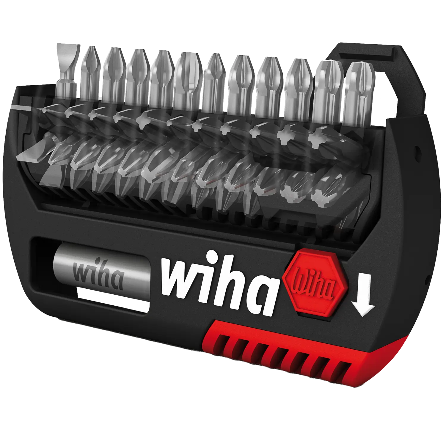 Wiha FlipSelector Y Bit Set, 25 Mm Phillips, Pozidriv, TORX®, 14-pcs