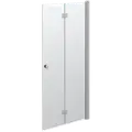 Scanbad foldedør 180 grader satin/klart glas 200x90 cm