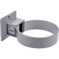 Plastmo rørholder 2 stk 75 mm grå
