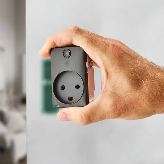 FESH SWITCH SMART Curveline stikudtag 1,5 m/jord koks