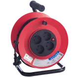 E-Line kabeltromle med 4 udtag 25 m