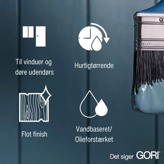 GORI 608 dækkende vinduesmaling ral 9010 hvid