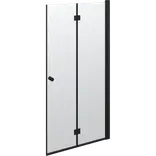 Scanbad Match foldbar brusedør 99x200 cm mat sort - OBS kun 1 stk.