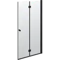 Scanbad Match foldbar brusedør 99x200 cm mat sort - OBS kun 1 stk.