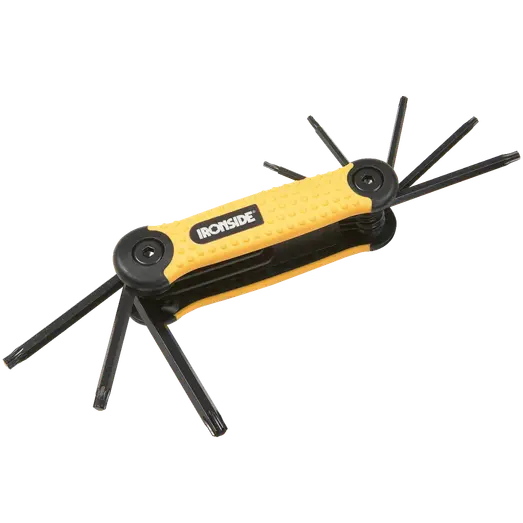 Ironside foldbart torx nøglesæt 8 dele