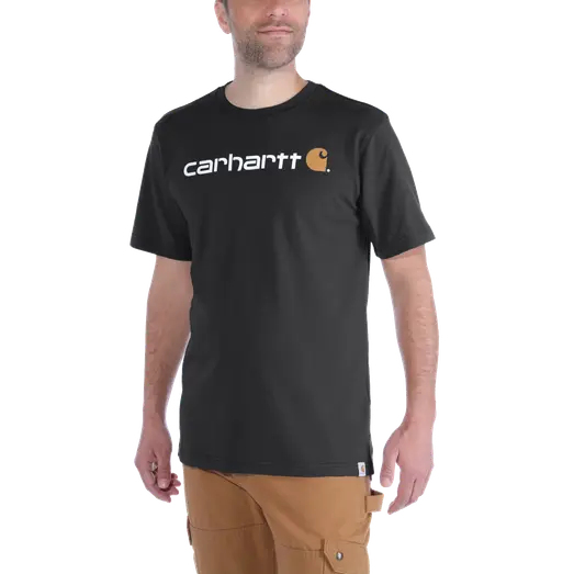 Carhartt core logo t-shirt sort