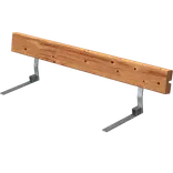 PLUS Ryglæn til Basic Junior bord/bænkesæt 118 cm Thermowood