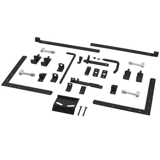 PLUS Osaka dobbeltlåge 200×93 cm sort inkl. sort beslag