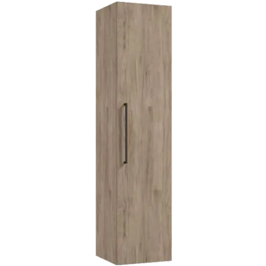 Milobad højskab Milano 140 cm mørk eg