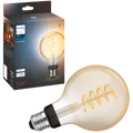 Philips Hue LED globe pære E27 7W G93 filament hvid ambiente