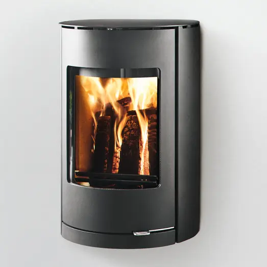 Westfire Uniq 36 væghængt brændeovn sort