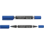 Staedtler pemanent marker duo fin/mellem blå