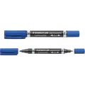 Staedtler pemanent marker duo fin/mellem blå