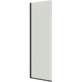 Scanbad brusevæg D 79x197,8cm mat sort/klart glas