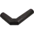 Varde røgrør knæk med renselem sort, 2 x 45°