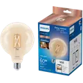 Philips Smart WiZ white LED pære E27 6,7W stor globe klar