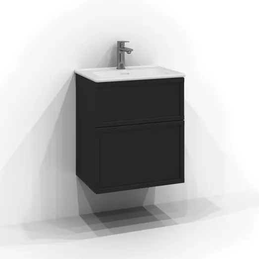 Svedbergs Poem underskab m/2 skuffer sort ask