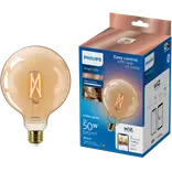 Philips Smart WiZ white LED pære E27 6,7W stor globe guld