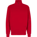 ID herre sweat cardigan rød