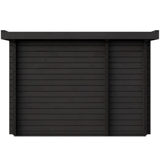 Saunahytte Island m/glasfront/dør 4 pers. Thermowood (uden ovn)