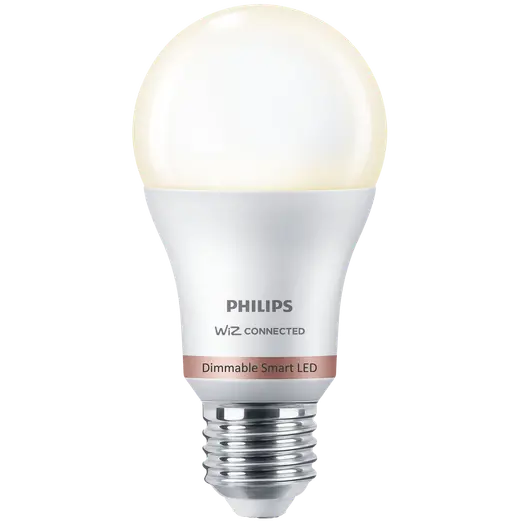 Philips Smart WiZ white LED pærer E27 8,5W standard mat 2 stk